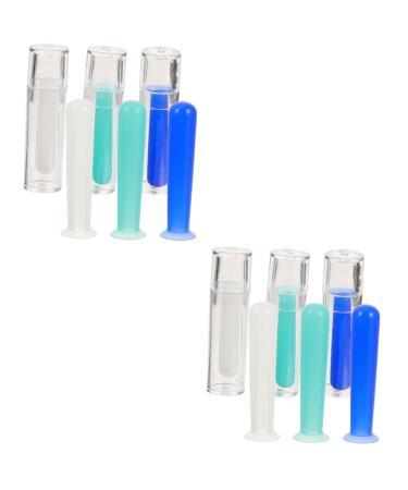 PLAFOPE 12 Pcs Suction Stick Portable Contacts-Lens Applicator Supplies Portable Contacts Lens Stick Contacts Lens Accessory Remover One Body Soft Rubber Assorted Colorx2pcs 4x1cmx2pcs