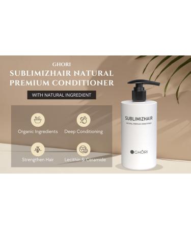 Sublimizhair Natural Premium Conditioner - Herbal Extracts Keratin & Ceramides - 300ml | Best Hair Care for All Hair Types - Buy Online on GoSupps.com