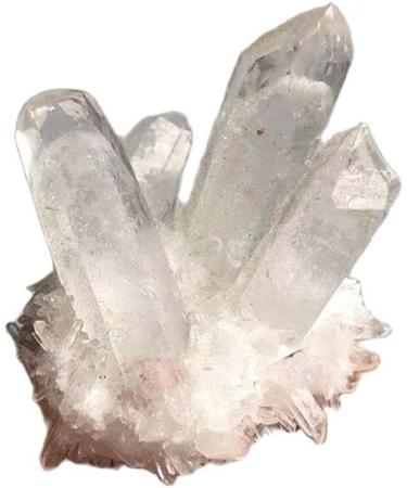 Gemstone Decoration Natural White Clear Cluster Quartz HealthStone Raw Point Specimen Home Decor Raw Stone ningxiao - Buy Online on GoSupps.com