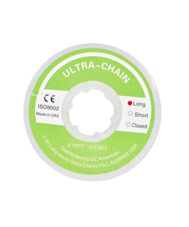Dental Orthodontic Clear Elastic Power Chain Spool for Braces - Long Rubber Bands - Buy Online on GoSupps.com