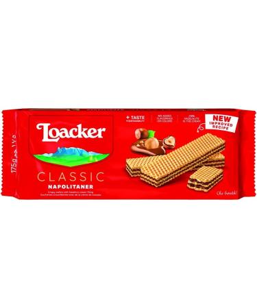 Loacker Loacker Set of 6 Neapolitan Embossed Biscuits with Hazelnut Cream 175g