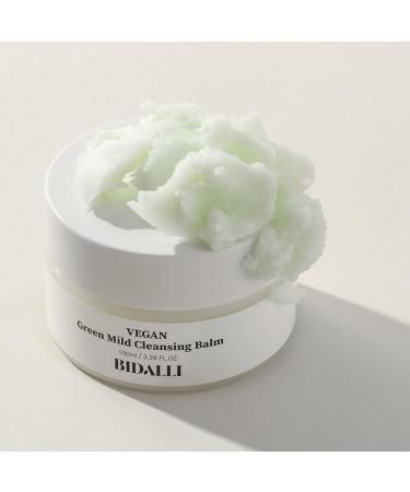 Vegan Green Mild Cleansing Balm - Gentle Korean Makeup Remover & Hydrating Wash for All Skin Types - 100% Vegan & Cruelty-Free (100ml - Buy Online on GoSupps.com