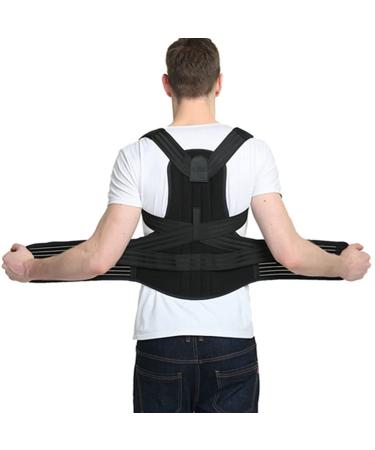 Posture Corrector for Men and Women X-5Xl Back Brace Provides Pain Relief for Neck Back Shoulders Adjustable Breathable Posture Support Back Support (Size : 4XL) (Large) (XX)