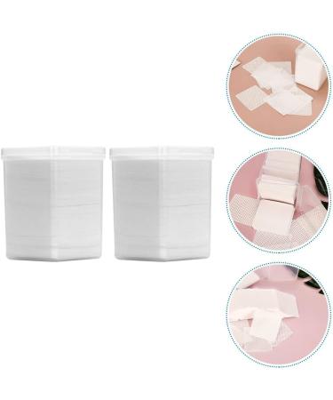 Minkissy Lint-Free Nail Polish Remover Pads - 2 Boxes of Cotton Cleaning Towels & Eyelash Nozzle | International Shipping - Buy Online on GoSupps.com