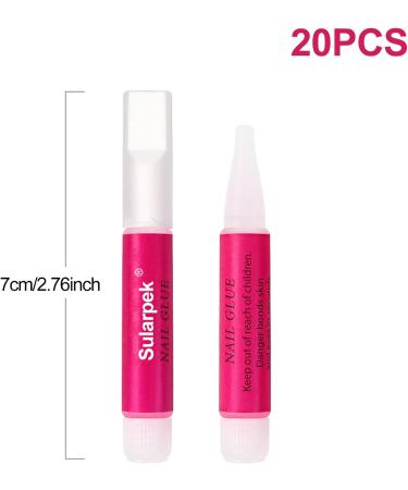 Sularpek 20PCS Strong Nail Glue | Quick Dry Acrylic Tips Adhesive - Buy Online on GoSupps.com