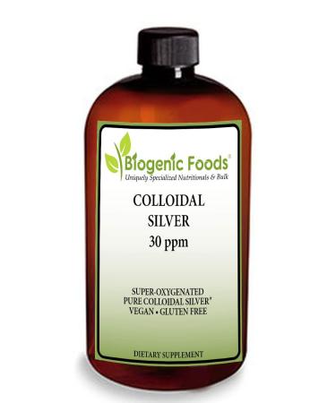 Colloidal Silver Liquid - 30 ppm Super-Oxygenated Pure Non-GMO Solution 16 Fl Oz (Pack of 1)