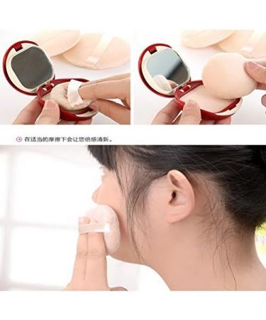 5-Piece Small Round Beige Makeup Blending Puff Set - Cosmetic Powder Puffs for Face Foundation Application (2.36inch) - Buy Online on GoSupps.com