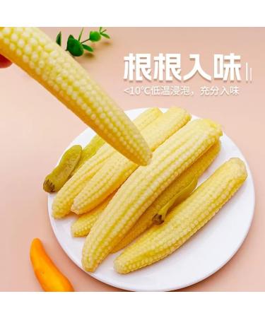 Small Corn bamboo shoots Small young corn 24g/bag hot and Spicy fresh crispy bamboo shoot crunchy tender corn vegetarian grain snack Spicy strips Latiao Chinese snack gift pack (Pickled Pepper 2bag) Pickled Pepper 2bag - Buy Online on GoSupps.com