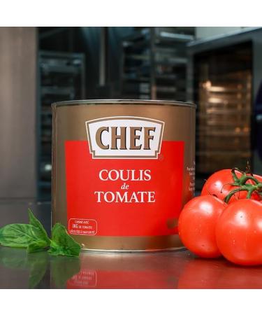 CHEF Tomato Coulis - From 3 kg of Tomatoes - Soups Vegetables Sauces Soups - 2.5 kg box (canned) - Buy Online on GoSupps.com