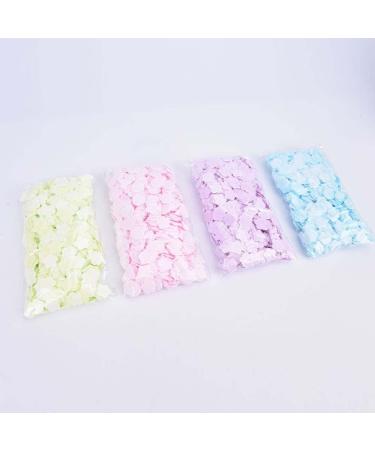 100Pcs Blue Mini Portable Flower Shape Soap Paper Sheets Disposable Travel Hand & Foot Cleanser Flakes | Perfect for On-the-Go Hygiene - Buy Online on GoSupps.com