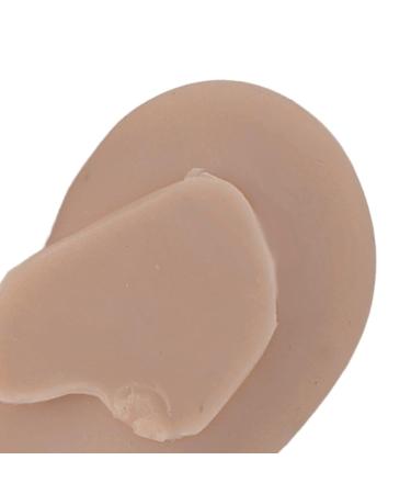 Realistic Fake Ear Model for Ear Piercing - Reusable Soft Silicone Simulation (Dark Skin Color) - Buy Online on GoSupps.com