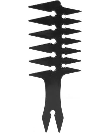 Wide Tooth Hair Comb Double Sided Oil Styling Comb for Men Portable ABS Material (Black) - Buy Online on GoSupps.com