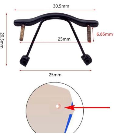 Noyota Metal Nasal Cushion Holder - Nose Bridge Replacement for Borderless & Reading Glasses - Black - 1 Piece - Buy Online on GoSupps.com