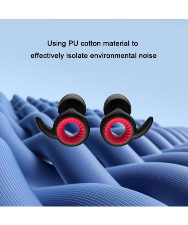 hadantto Ear Plugs for Noise Reduction - Super Soft Reusable Silicone 8 Ear Tips in XS/S/M/L NRR 14 & 26dB Noise Cancelling Perfect for Sleep and Noise Sensitivity. (Advanced Black) - Buy Online on GoSupps.com