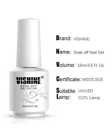 Vishine 15ML Eucalyptus Green Gel Nail Polish - Long-Lasting Soak Off for DIY Nail Art & Salon Quality - Buy Online on GoSupps.com
