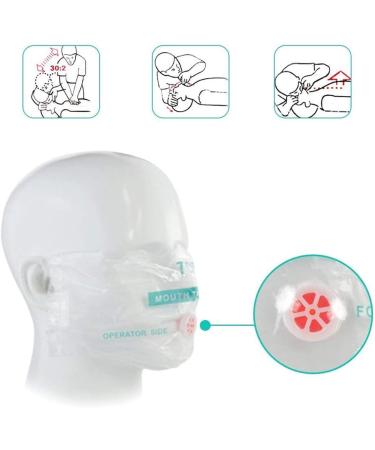 CPR Face Shields 5 Pcs Resuscitation Masks Keychain for First Aid Training (Black) - Buy Online on GoSupps.com