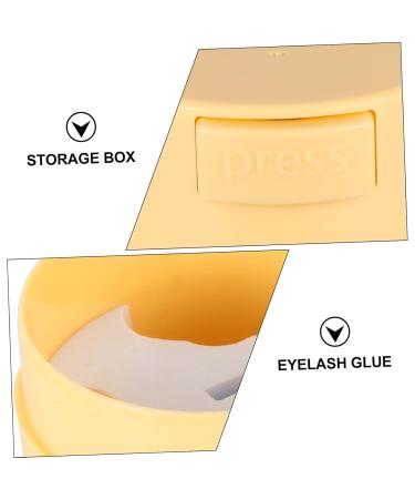 Balacoo Eyelash Glue Jar - Portable Lash Extension Tool Sealed Hard Plastic Makeup Container - 8.5x7cm - Perfect for Eyelash Extensions - Buy Online on GoSupps.com