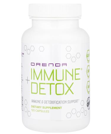 Orenda Immune + Detox - A Premium Blend for Immune Support and Cleanse | Crafted Formula with Calcium d-Glucarate Beta 1 3 Glucans and Muramyl Peptides | Optimal Wellness - 120 Capsules