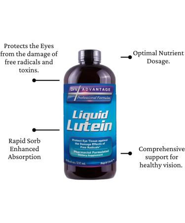 Liquid Lutein Supplement 8 FLOZ Grape and Cherry Concentrate 8 Fl Oz (Pack of 1) - Buy Online on GoSupps.com