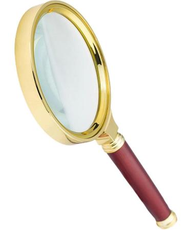 Portable Handheld Magnifier | 10X Wood | Sandalwood Handheld Magnifier for Science Reading Book Inspection Full of Stars