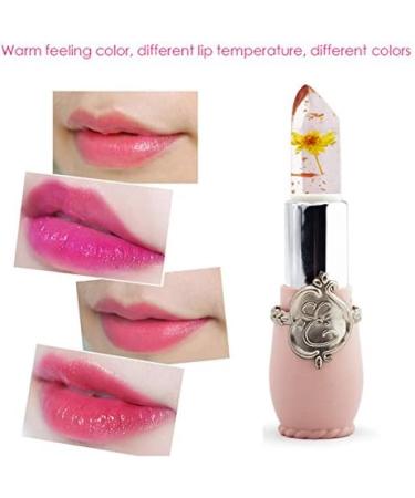 Beauty Shiny Crystal Jelly Lipstick Temperature Change Color Lip Balm Makeup Yellow - Buy Online on GoSupps.com