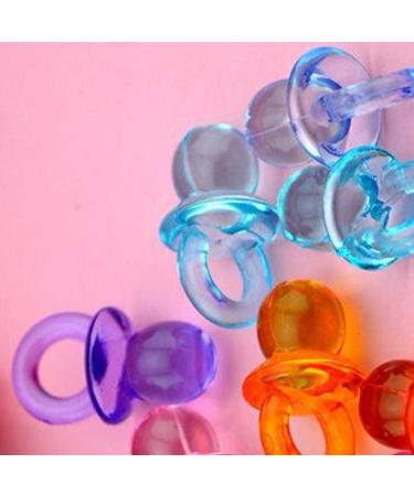 50Pcs Mini Pacifier Cake Decorations - Baby Shower & Birthday Party DIY - Random Colors - Buy Online on GoSupps.com