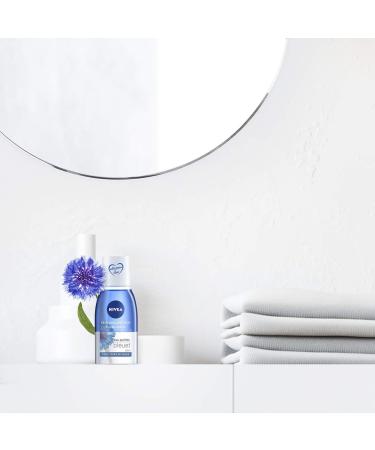 NIVEA Double Action Eye Make-Up Remover 125ml - Facial Cleaner for All Skin Types Travel Size - Buy Online on GoSupps.com