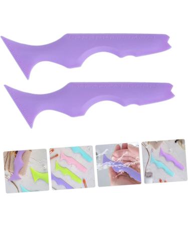 Didiseaon 8 Pcs Silicone Beauty Ruler Eyelash Spoolies Eyeliner Guide Template Eyeliner Guide Aid Blindfold - Buy Online on GoSupps.com