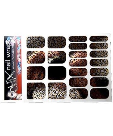 Chix Nails Nail Wraps Gold Jaguar Animal Print Fingers Toes Vinyl Foils Beauty - Buy Online on GoSupps.com