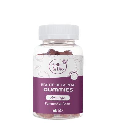 Belle&Bio - Gummies Beaut de la Peau - clat retrouv jeunesse r v l e - Compl ments Alimentaires - Made in France - Biotine Zinc Vitamine C SkinAx- Cure 1 mois - 60 Gummies