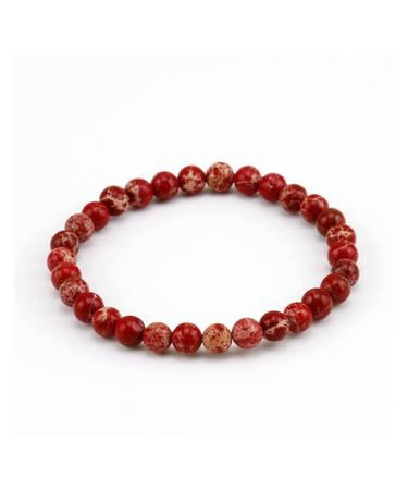 Saturey Mix Colors 6mm Natural Health Sea Sediment Imperial Stone Beads Bracelets Compatible With Women Energy Couples Bracelets Men Gift
