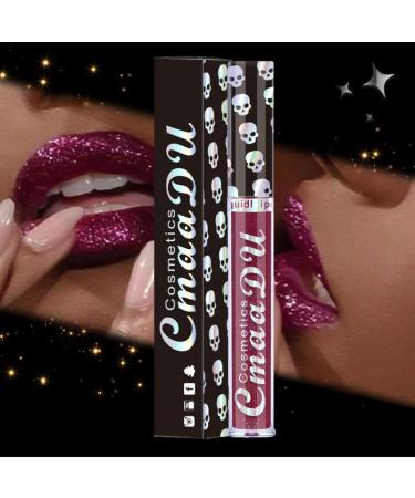 AKARY Shimmer Liquid Lipstick - Long Lasting Waterproof Glitter Gloss Skull Diamond Metallic Finish High Pigment Nonstick Cup Lip Makeup for Women - 08 - Buy Online on GoSupps.com