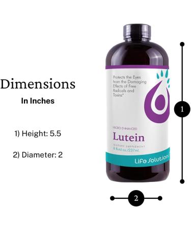 Life Solutions Lutein for Eyes - Lutein 10mg Eye Supplements for Adults Vision & Eye Health Support - Premium Lutein Supplement for Optimal Eye Health 8oz - Buy Online on GoSupps.com