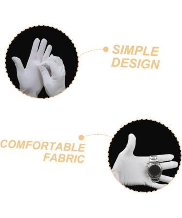 PLAFOPE 12 Pairs Moisturizing Gloves Work Gloves Working Gloves Moisturizing Overnight Gloves Cotton White - Buy Online on GoSupps.com