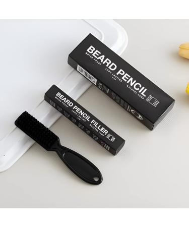 Waterproof ecomlab Kit Filler for Beard - Long Lasting Coverage and Natural Finish - Micro Tip for Precise Application - Includes Bristle Brush - Ideal for Beard, Mustache, and Eyebrows - Barbershop Accessories (Black) - Buy Online on GoSupps.com