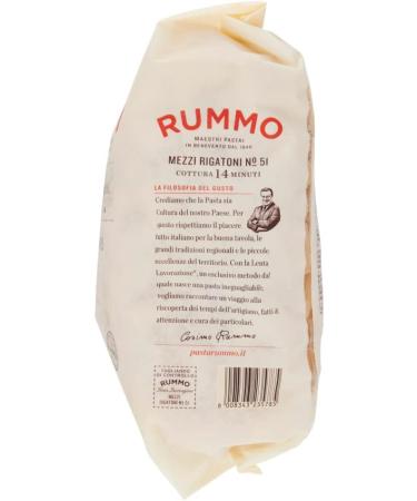  Italian Gourmet E.R. Rummo Mezzi Rigatoni N. 51 Durum Wheat Semolina Pasta 1 kg + Italian Gourmet Box Tomato Pulp 400 g - Buy Online on GoSupps.com
