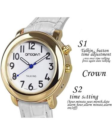QINGQIAN English Voice Talking Watch for Blind & Elderly Women - Clothing Size Guide - Buy Online on GoSupps.com