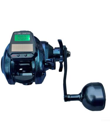 7.2:1 Digital Fishing Reel with Large Backlight and Bite Indicator Left hand Small Screen