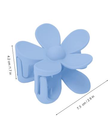 Light Blue Flower Hair Clip - Durable Anti-Slip Claw Clip for Women & Girls | Perfect Styling Accessory - Buy Online on GoSupps.com