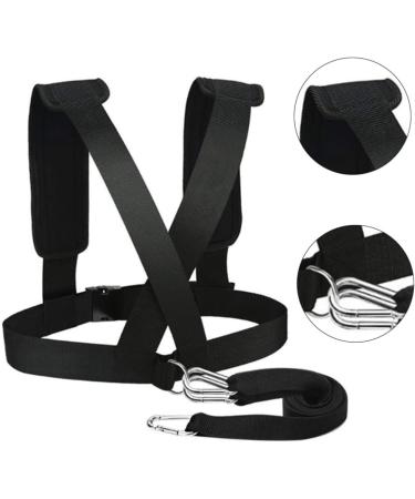 Strength Training Equipment Sled Harness Tire Pulling Speed Resistance Power Belt Adjustable Weight Trainer with Pull Strap - Buy Online on GoSupps.com