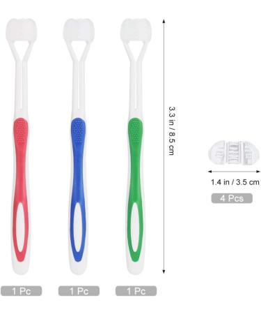 COHEALI 7pcs Manual 3-Sided Toothbrush Set | Ultra Fine Whitening Oral Care Tools for Teeth Cleaning - Buy Online on GoSupps.com