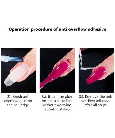 twcrvil Woman Spill-proof Manicure Gel Replacement 15ml Protective Fluid Skin Care Fast Drying Pedicure Nail Polish Glue Art Tool - Buy Online on GoSupps.com