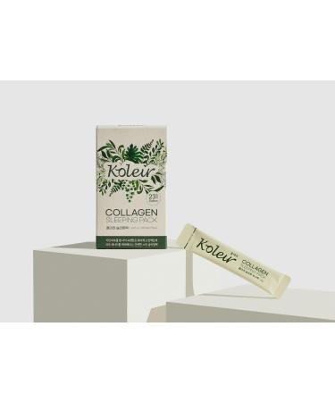 EllieLove Mom Koleur Collagen Sleeping Pack 15 Stick Packs with Niacinamide and Adenosine for Overnight Moisturizing Care