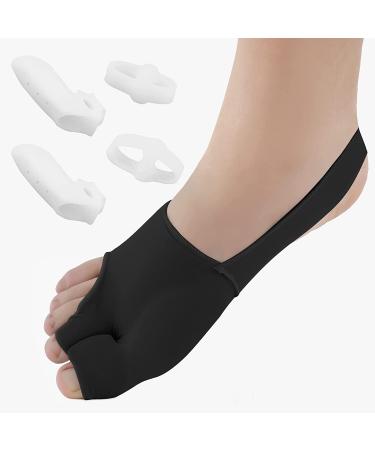 Huninpr Bunion Corrector & Bunion Relief Protector Sleeves Kit-3 Pack Set Non-Surgical Hallux Valgus Correction Big Toe Separator Pain Relief Big Toe Straightener Pain Relief