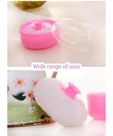 Powder Puff Box 3pcs - Versatile Body Powder Containers with Random Color Puffs for Travel & Home Use - Buy Online on GoSupps.com