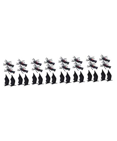 FRCOLOR 16 Pairs Halloween Hair Clips Halloween Hair Ornament Kids Hair Barrettes Halloween Costume Hair Clip Halloween Hairpins Black Clips for Hair Spider Clip Iron Child Clothing Devil