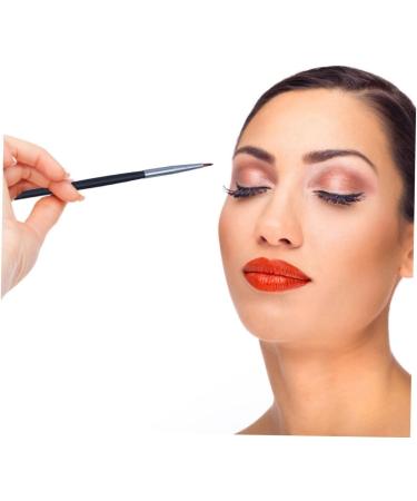 PLAFOPE 5pcs Fine Eyeliner Brush Lip Liner Brushs Eye Lipstick Brush Curved Eyeliner Brush Gels Fiber Black - Buy Online on GoSupps.com