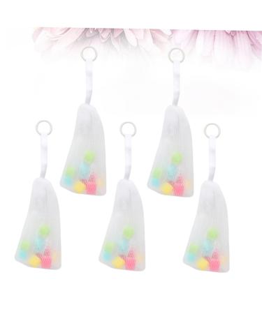 FRCOLOR 5pcs Mesh Soap Bags | Travel Soap Holder & Saver | Cellophane Pouch for Shower & Cleaning | 8x24cm - Buy Online on GoSupps.com