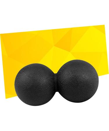 Double Peanut Massage Roller & Foot Trigger Point Ball - Yoga Deep Relaxation Massage Tool | Medium Black - Buy Online on GoSupps.com
