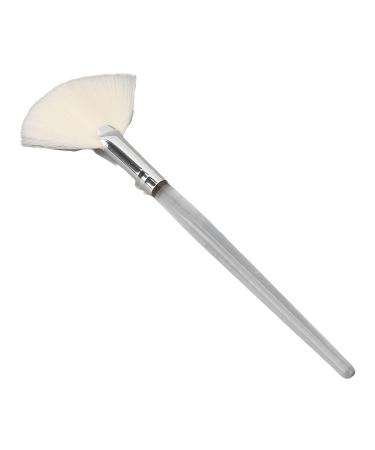 Flat Face Mask Brush - DIY Fan Applicator with Transparent Handle for Powder Masks | Soft Foam Stirring Tool for Salons - Buy Online on GoSupps.com